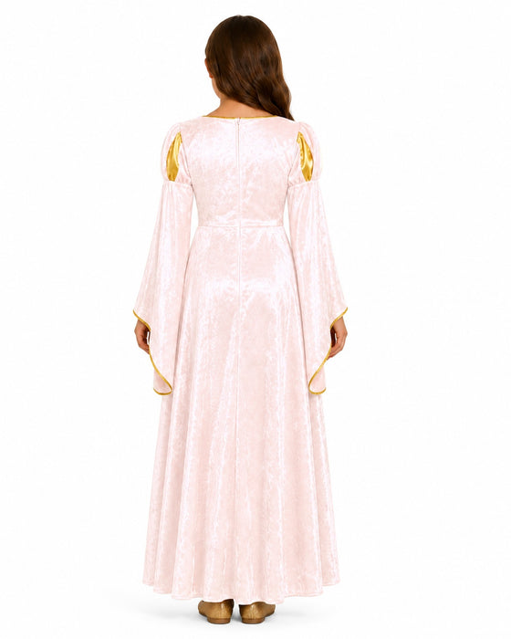 Burgfräulein Kostüm "Prinzessin Helena" für Mädchen | Rosa Gold