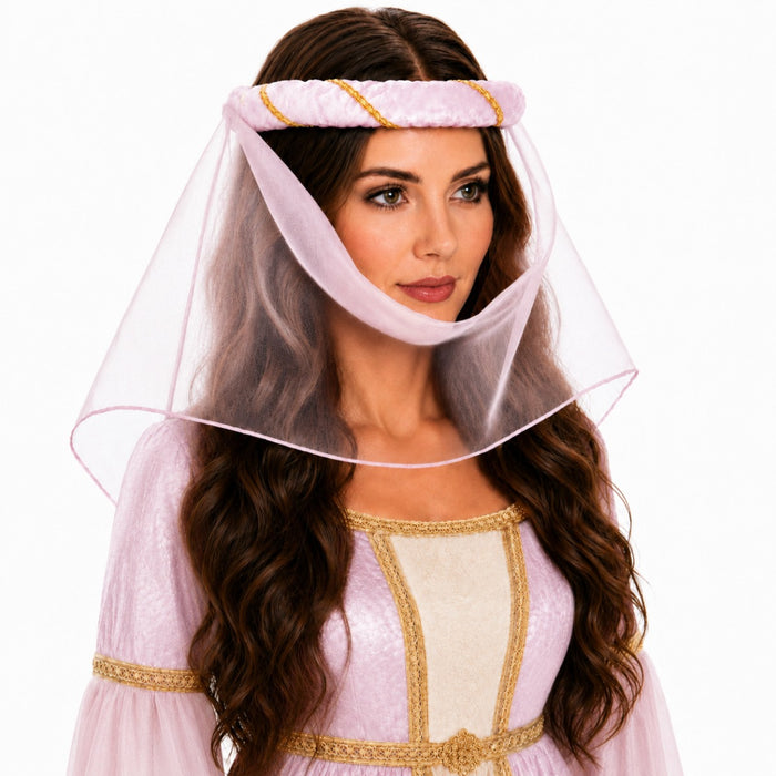 Mittelalter Haarband Helena für Damen | Rosa Gold