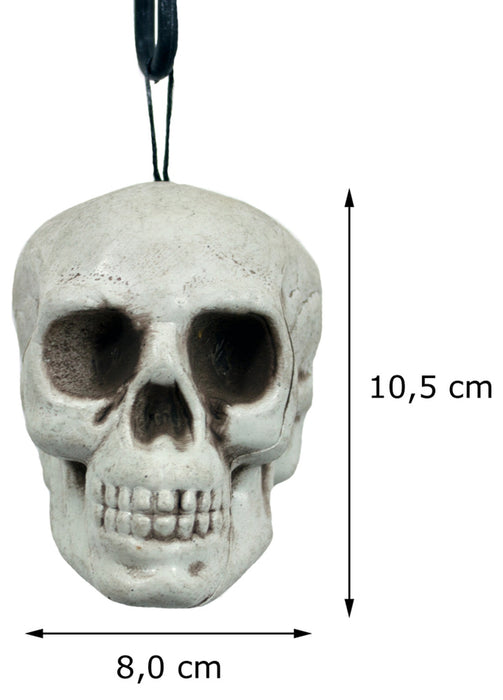 XL Totenkopf Girlande 177 cm  Halloween Deko mit 6 Schädeln