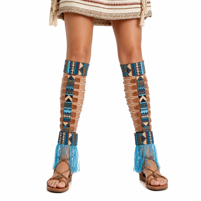 Indianerin "Cherokee" Beinstulpen für Damen