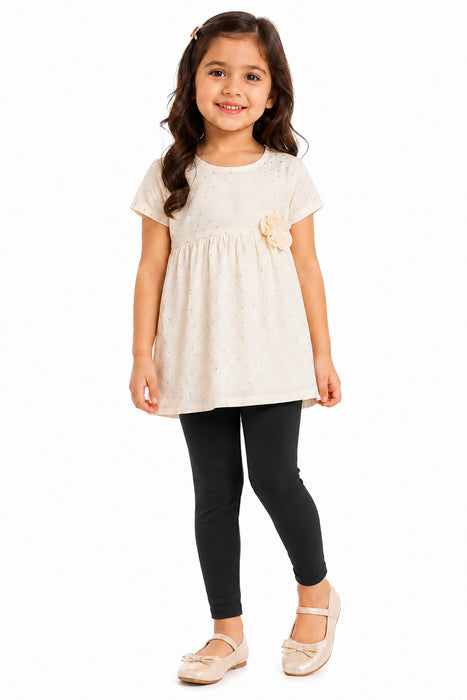 Leggings für Kinder 3 - 8 Jahre Schwarz