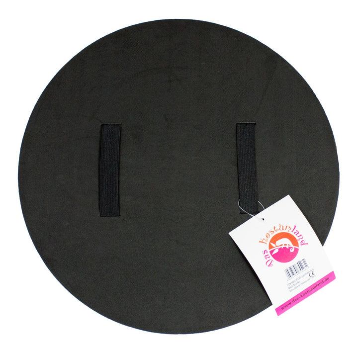 Schaumstoff Piraten Schild mit Totenkopf  Rundes Kostümschild Grau Rot 33 cm