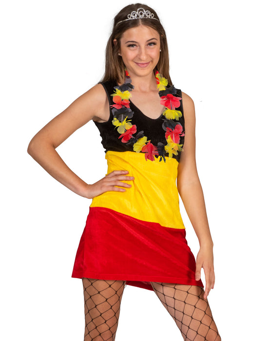 Deutschland Fan Artikel "Lei Blumenkette" | Schwarz Rot Gelb