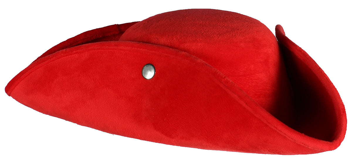 Piraten Hut Dreispitz "Top Colour" 60 cm | Rot