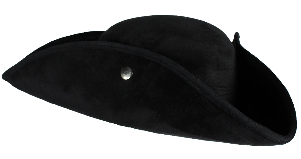 Piraten Hut Dreispitz "Top Colour" 60 cm | Schwarz