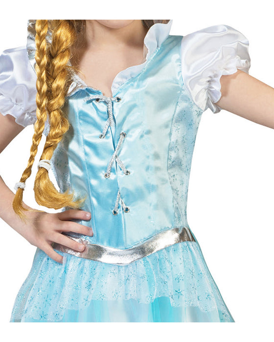Eisprinzessin Kostüm "Elsa" für Kinder | Hellblau