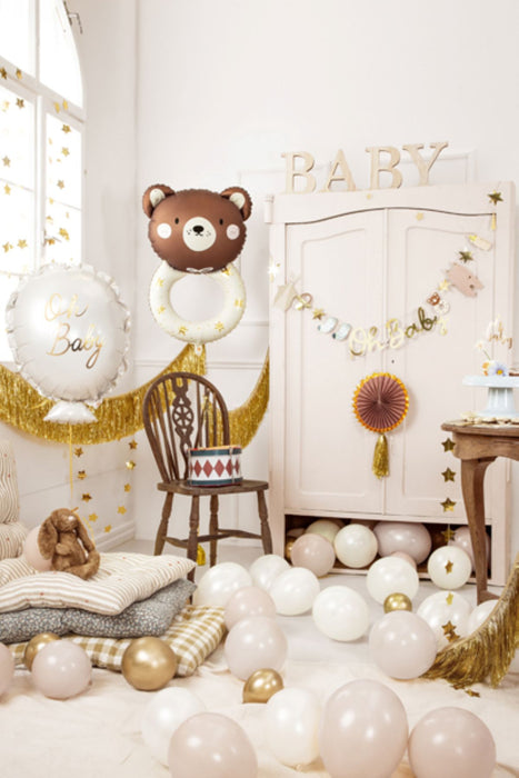 Shape Folienballon Teddybär Rassel | 61x88 cm