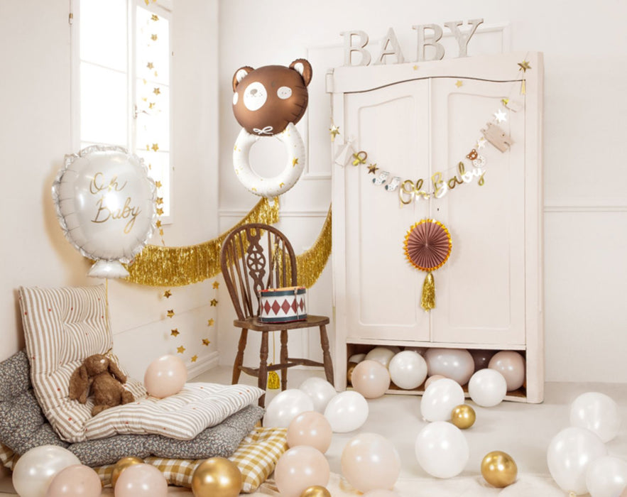 Shape Folienballon Teddybär Rassel | 61x88 cm