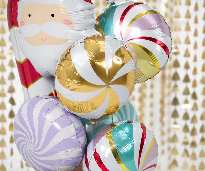 ABC Runder Folienballon "Candy" - Bonbon 35cm | Mehrfarbig