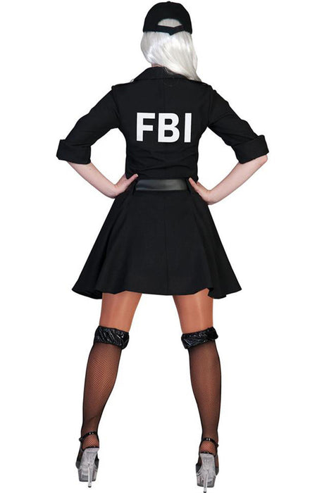 FBI Agentin Kostüm für Damen - Schwarz