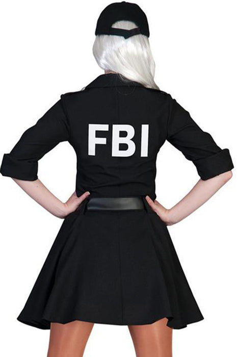 FBI Agentin Kostüm für Damen - Schwarz