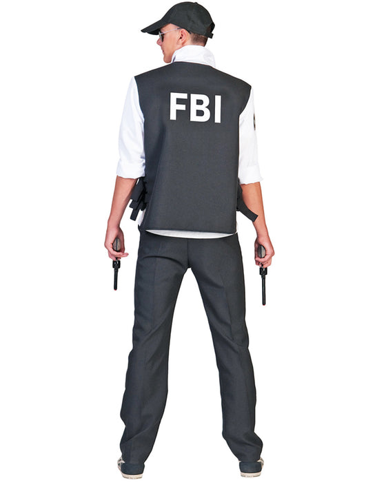 FBI Agenten Kostüm Polizist für Herren | Schwarz