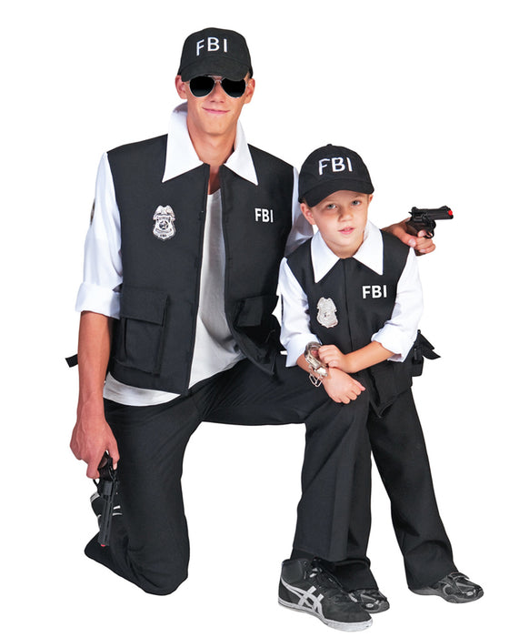 FBI Agenten Kostüm Polizist für Herren | Schwarz