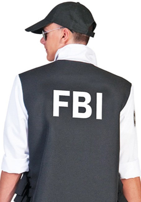 FBI Polizei Mütze für Erwachsene | Schwarz