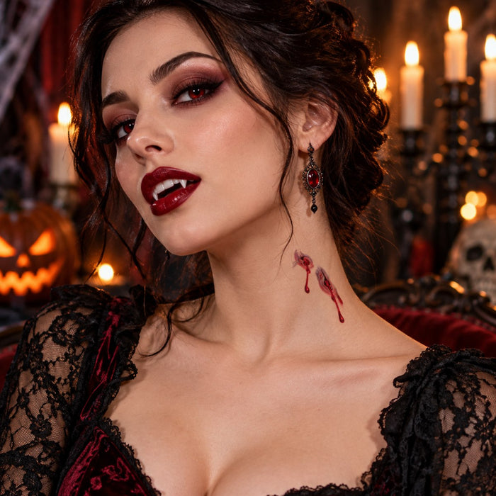 feiermeier Halloween Horror-Tattoos mit Narben-Motiven | 4 Bögen