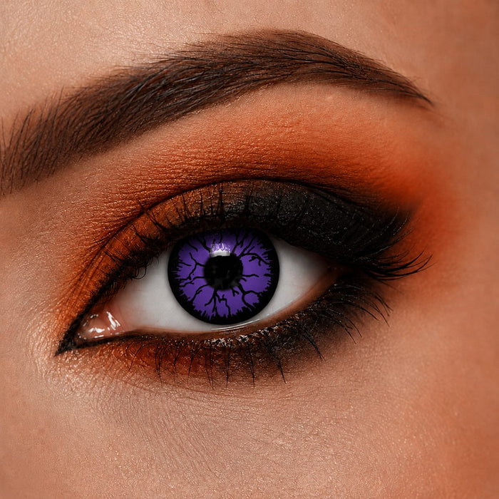 One Week Motiv Kontaktlinsen "Purple Monster" | Lila (w56)