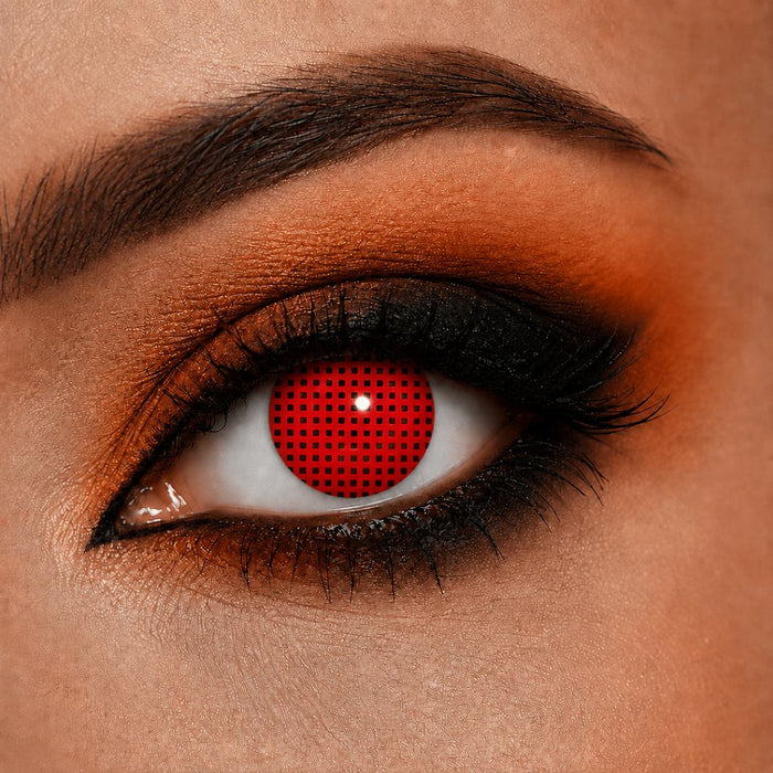 One Week Motiv Kontaktlinsen "Red Screen" | Rot (w52)