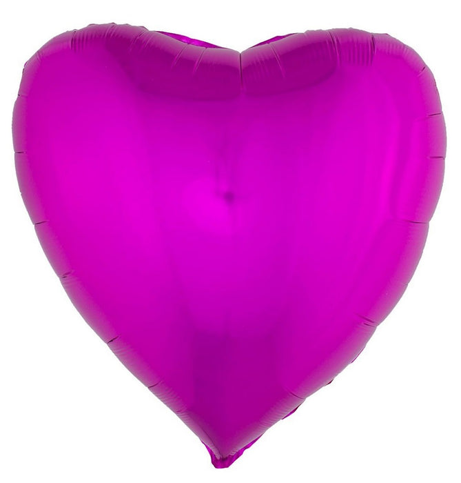 XL Folien Herz Luftballon 80,5 x 75 cm | Party Dekoration Geburtstag Hochzeit
