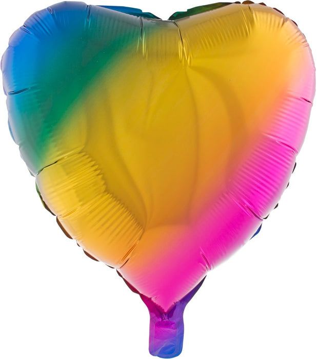 XL Folien Herz Luftballon 80,5 x 75 cm | Party Dekoration Geburtstag Hochzeit