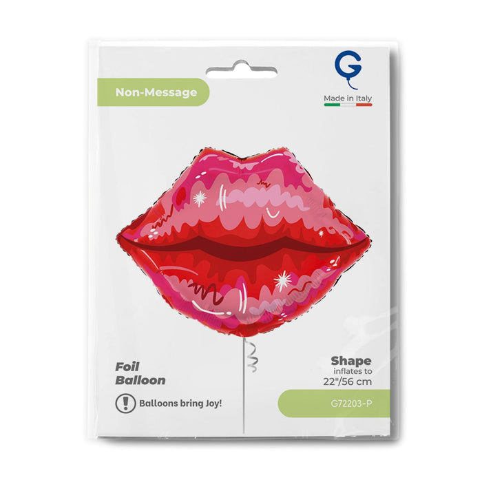 22" Folienballon Shape Lippen | 56 cm