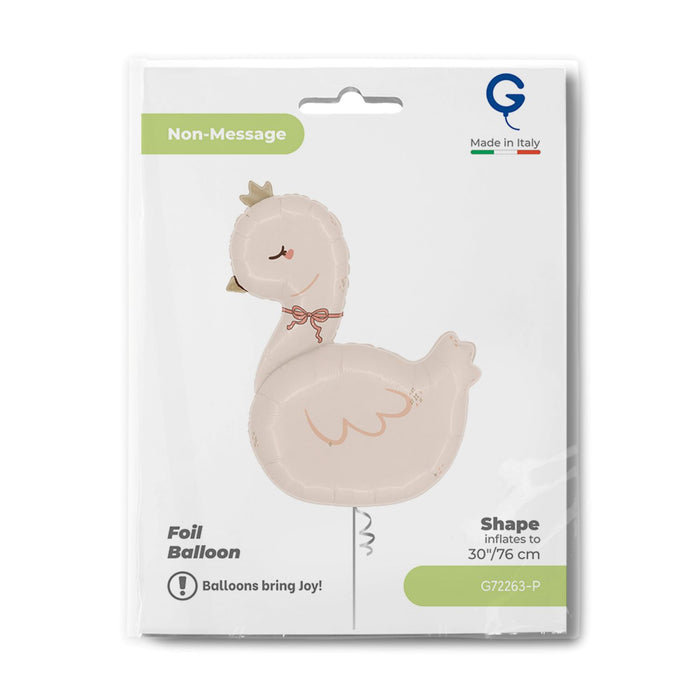 30" Folienballon Shape Boho Schwan | 76 cm