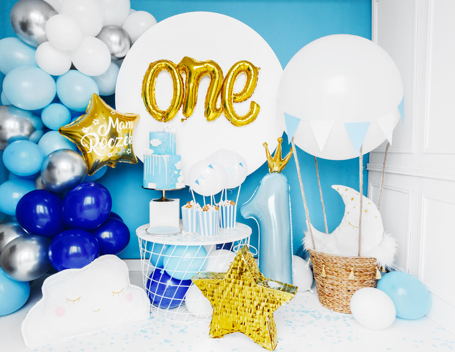 Latexballon Ballongirlande blau, 200cm