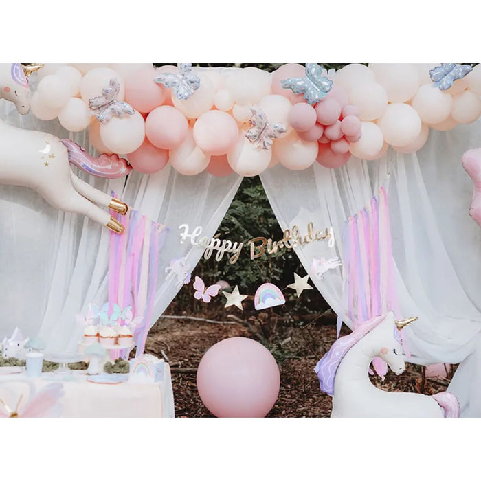 Banner "Happy Birthday" Einhorn | 230x17,5 cm