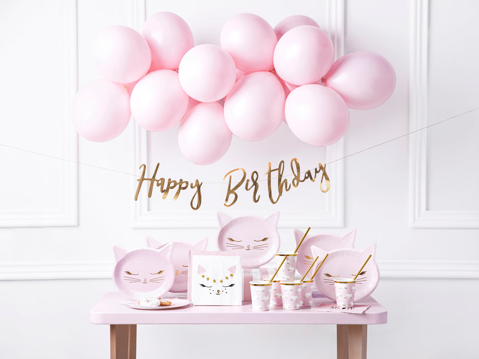 Banner "Happy Birthday" rosegold | 16.5x62cm