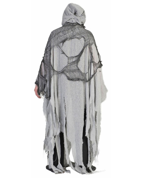 Halloween Umhang mit Kapuze | Grau