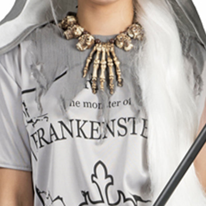 Grabstein Tammy Kleid mit Kapuze für Damen | Grau