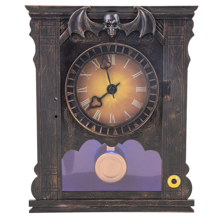Halloween Deko Gruselige Uhr "Your time is up" - Animatronic | 25 cm