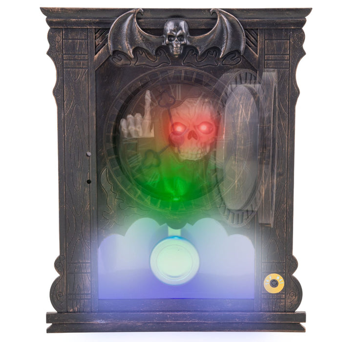 Halloween Deko Gruselige Uhr "Your time is up" - Animatronic | 25 cm