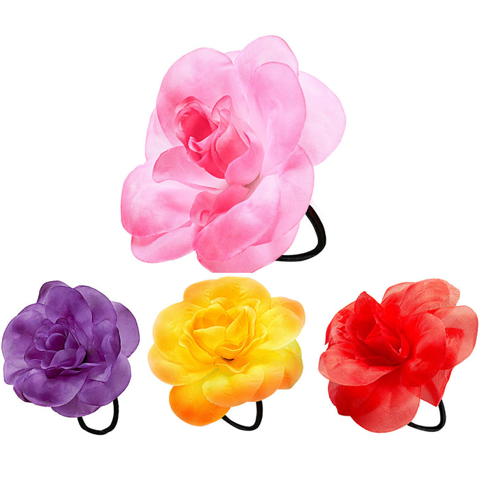 Schmuck Haargummi Blume | Rosa