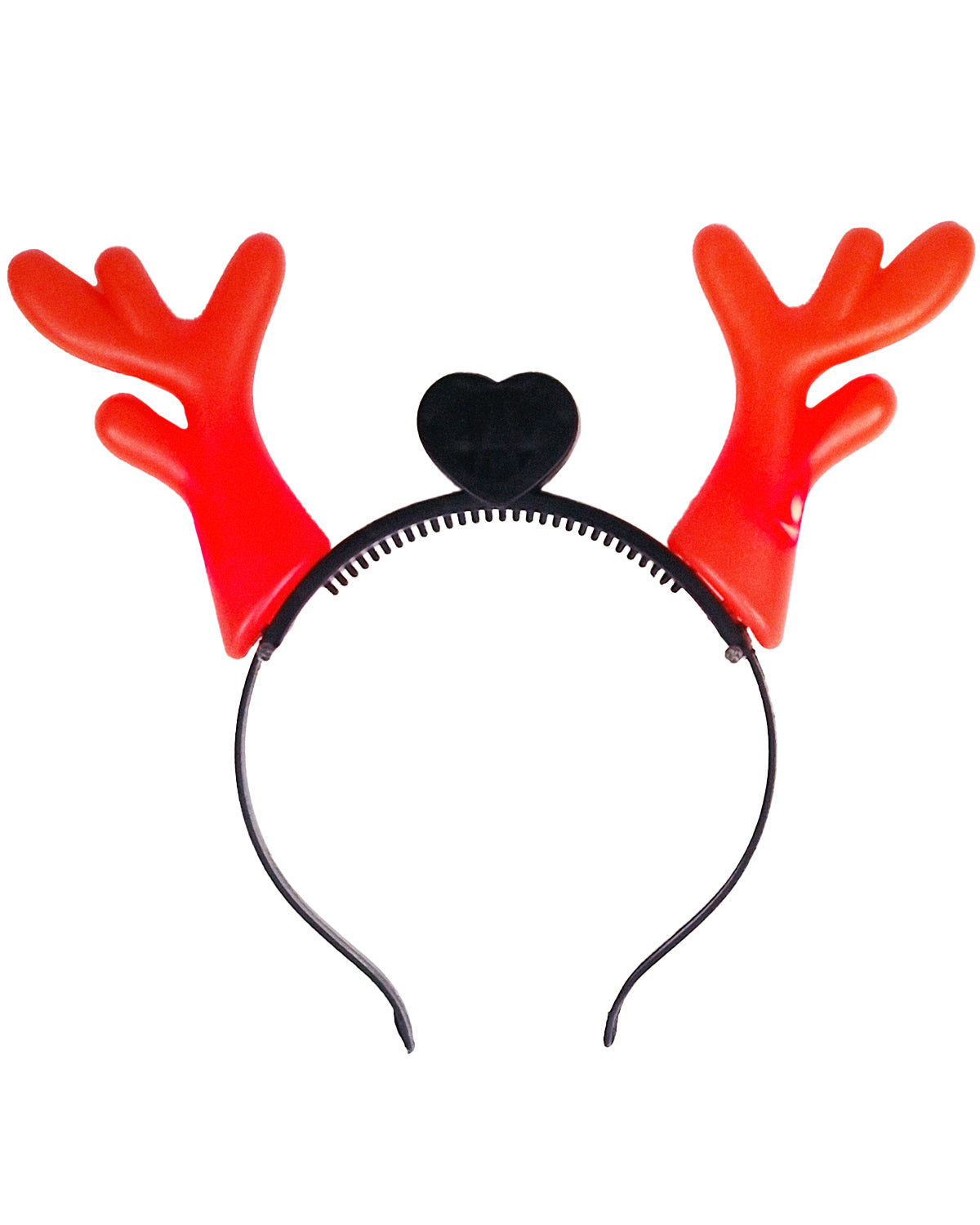 Haarreif LED Rentier Geweih | Rot