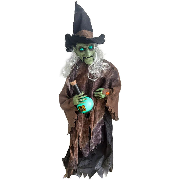 Halloween Figur "Hexe Dyvora"  Animiert | 90 cm