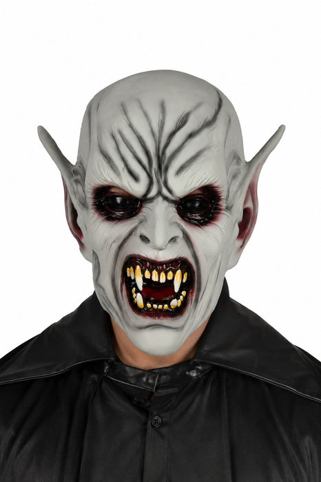 Halloween Latex Maske "Creepy Vampire" | Grau