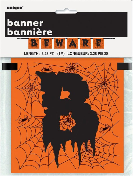 Fahnenkette  "BEWARE" Halloween 100cm
