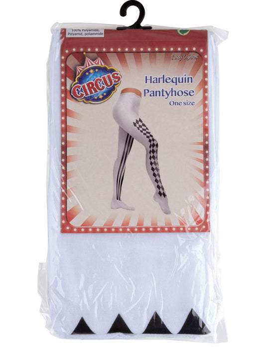 Strumpfhose "Harlekin" für Damen | zum Pierrot Kostüm