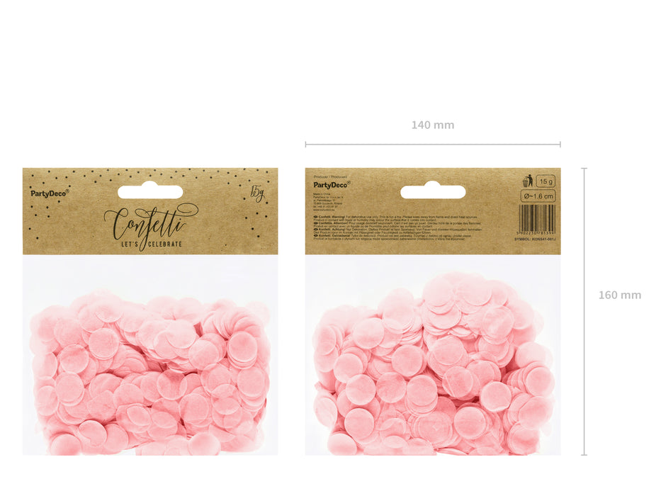 Konfetti Kreise 15g Rosa