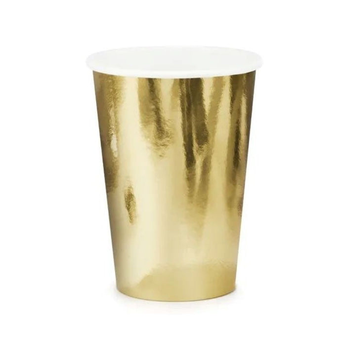 Pappbecher 220ml/6Stk. | Gold