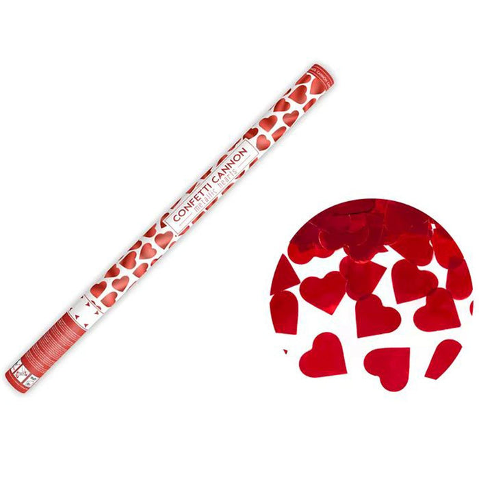 Konfettishooter Herzchen 80cm Rot