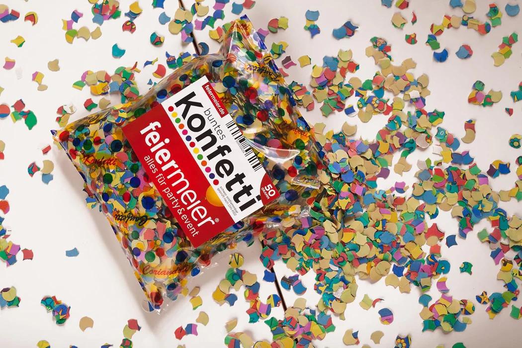 feiermeier Kuh-Pinata Set für Kindergeburtstag – mit Schläger, Augenmaske & Konfetti