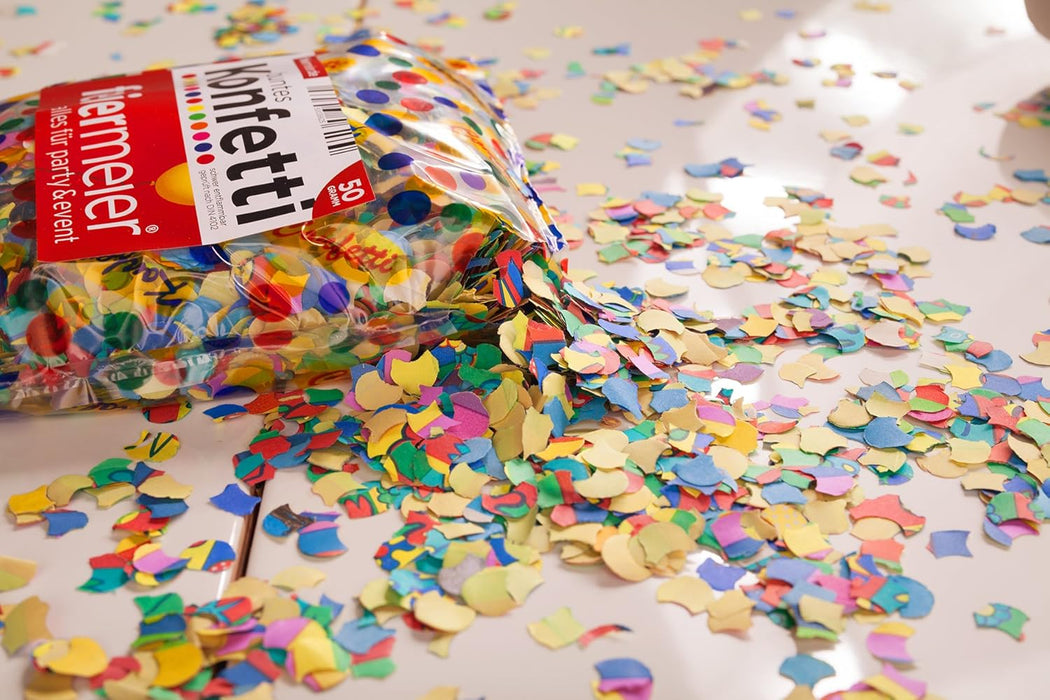 Konfetti Papier Bunt 50g feiermeier FM