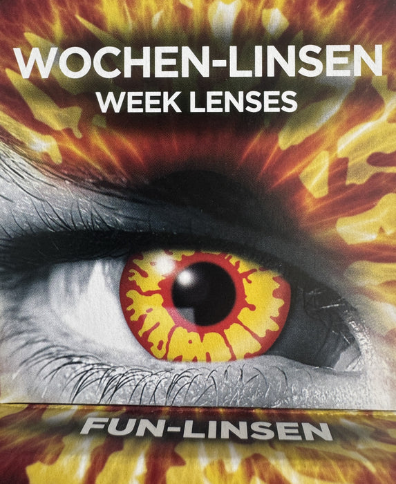 One Week Kontaktlinsen Motivlinsen "Red Screen" w52 | Rot
