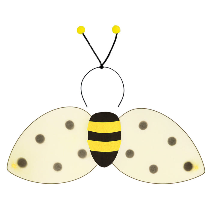 Kostümset Honigbiene | Haarreif und Flügel zum Bienen Kostüm