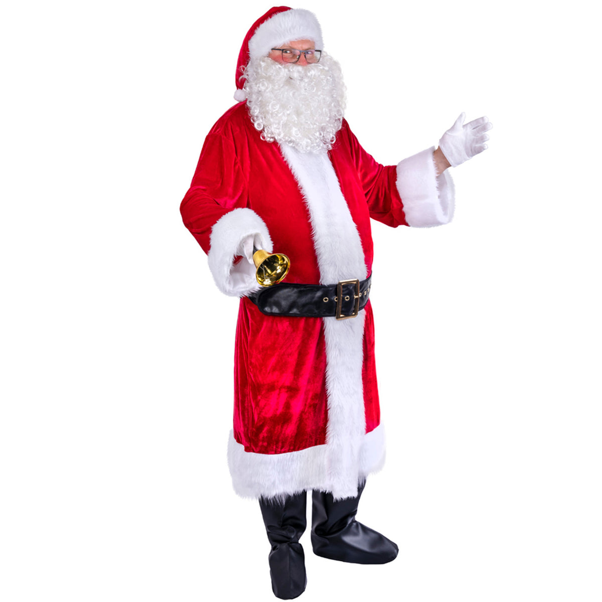 es war einmal ein weihnachtsmann der hatte keine handschuh an Nikolaus Weihnachtsmann Kostüm Set 3-tlg