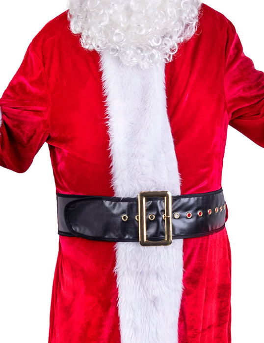 Nikolaus Weihnachtsmann Kostüm Set mit Mantel Mütze und Bart | Santa Weihnachten