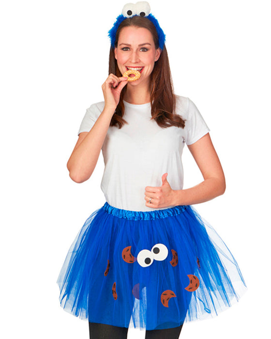 Cookie Krümelmonster Haarreif | Blau mit Kulleraugen
