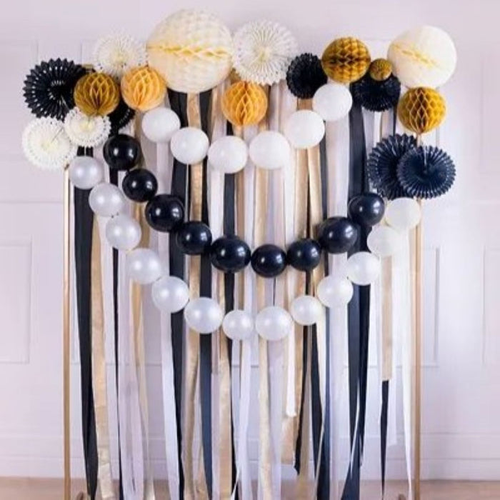 Latexballon 28 cm Verbindungsballon Pastell Schwarz | 20 Stück