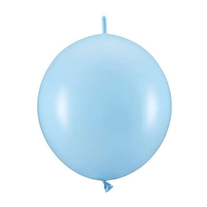 Latexballon 28 cm Verbindungsballon Pastell Baby Blau | 20 Stück